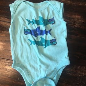 Blue shark bodysuit